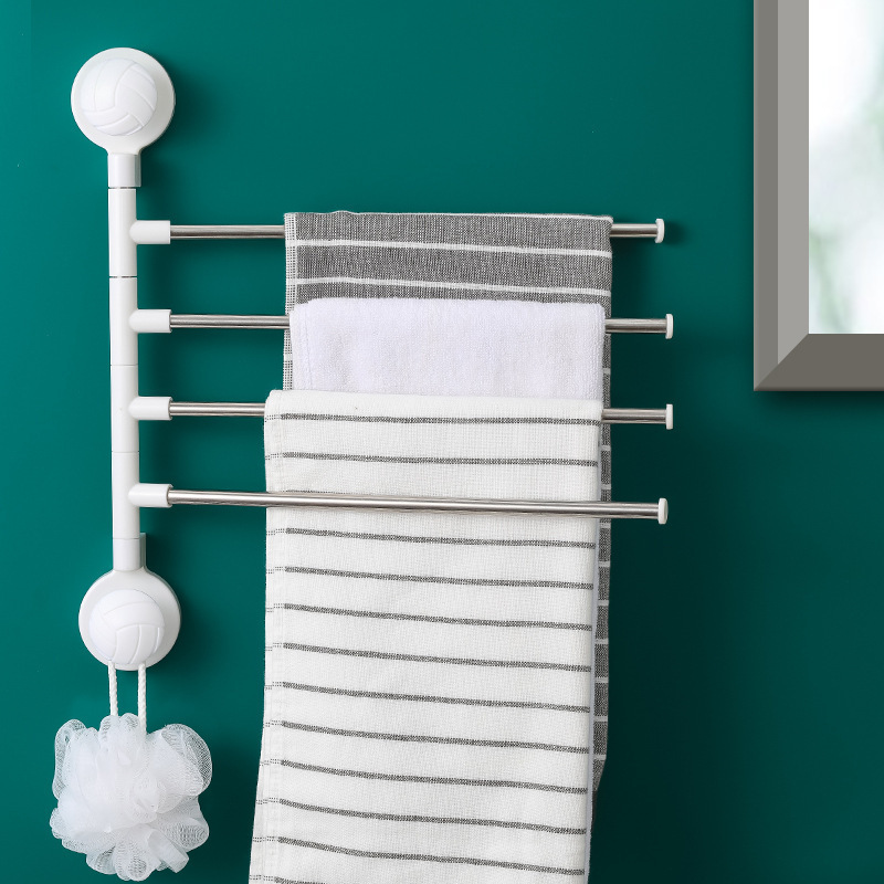 Nail-free towel rack made of 304 stainless steel details Picture