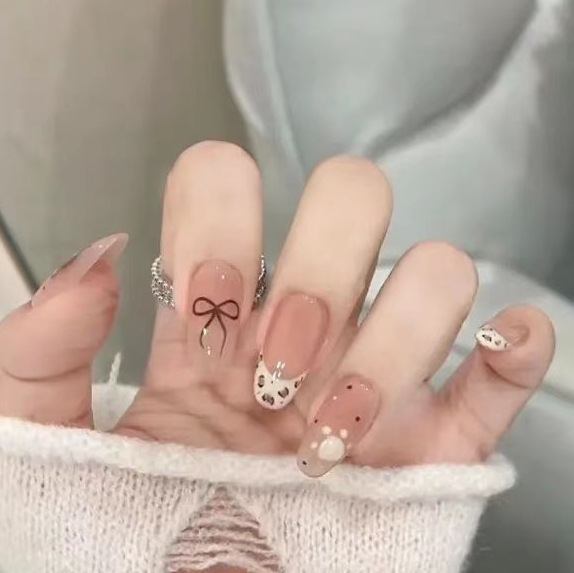 30-piece combination bare strip wearable nail clips, nail art wearable nails, domestic best-selling fake nails, detachable nails wholesale details Picture