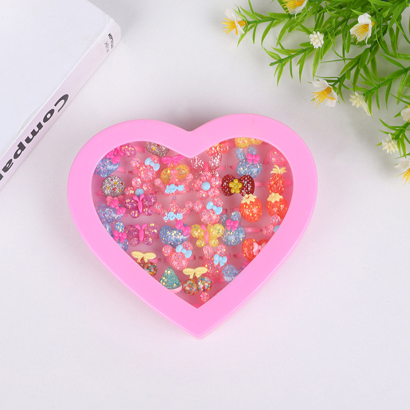 回答：厂家直供/饰品儿童/树脂戒指/玩具女孩/手饰礼物/批发细节图