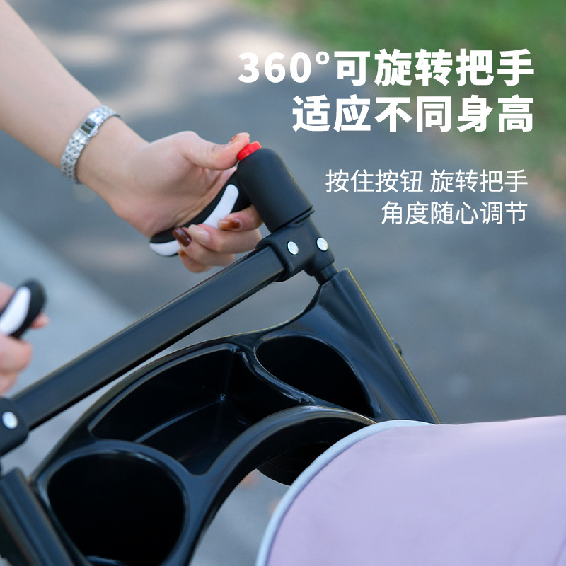 The pet stroller for dogs and cats is lightweight, foldable and detachable. It can be used for walking dogs and has a detachable basket Specification image