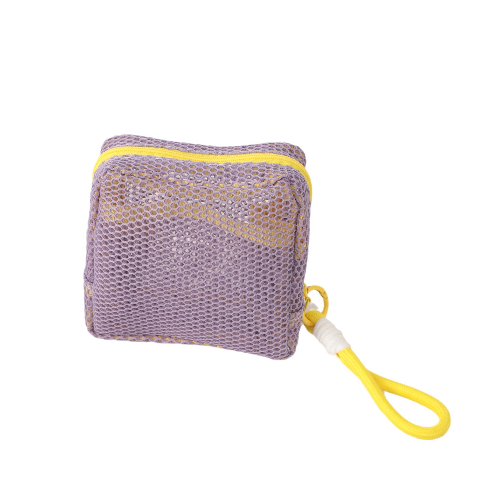 Wholesale of InS-style dopamine-colored tofu buns, large-capacity mesh makeup bags and portable grid storage bags from the manufacturer Item Picture