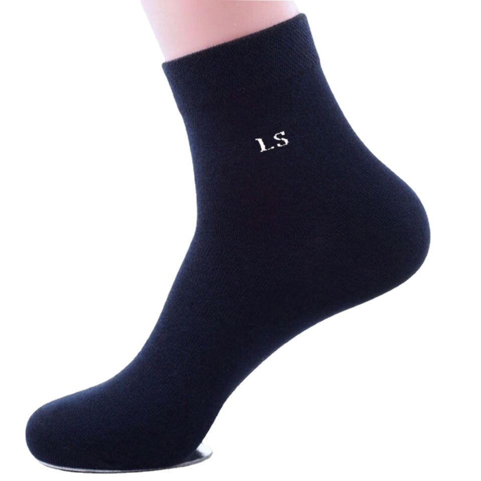 Cotton socks, men's sweat-absorbing and breathable mid-calf cotton socks, men's business spring, summer, four seasons, autumn and winter cotton sports socks, trendy socks