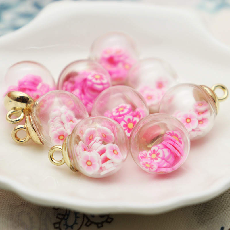 Factory direct sales of 100 mixed glass balls at 38.8 yuan with free shipping. DIY accessories, earrings, hair accessories and bracelets Application Scenario