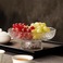 高颜值餐厅沙拉盘茶几轻奢点心盘创意网红高脚水果盘玻璃果盘1图