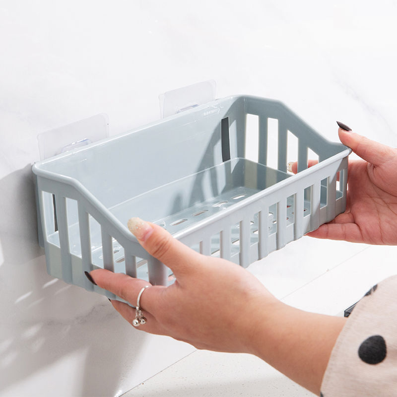 Hanging Basket Storage Rack Perforation-Free And Traceless Paste Kitchen Wall Hanging Basket Rack Bathroom Bathroom Storage Basket Storage Basket Specification drawing
