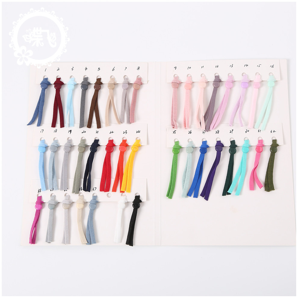 En stock 39 colores máscara cuerda accesorios cinta elástica corazón de aceite cuerda de estiramiento hueco correa ajustable máscara colgante oreja correa