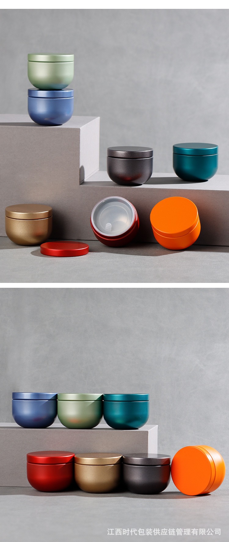 Small portable tea canister with inner lid, empty can, iron can, small can tea box, iron box, business gift pic 23