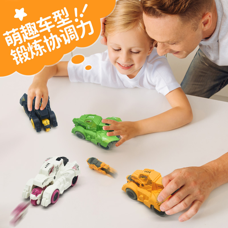 儿童玩具车恐龙战车弹射摩托回力小汽车惯性滑行男女孩益智小玩具详情图2