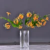 Lanjin artificial Plant Long Branch 3-head Jialan Flame Lily, high-end artificial flower, artificial flower, artificial flame lily, strange lily, home decoration Application Scenario