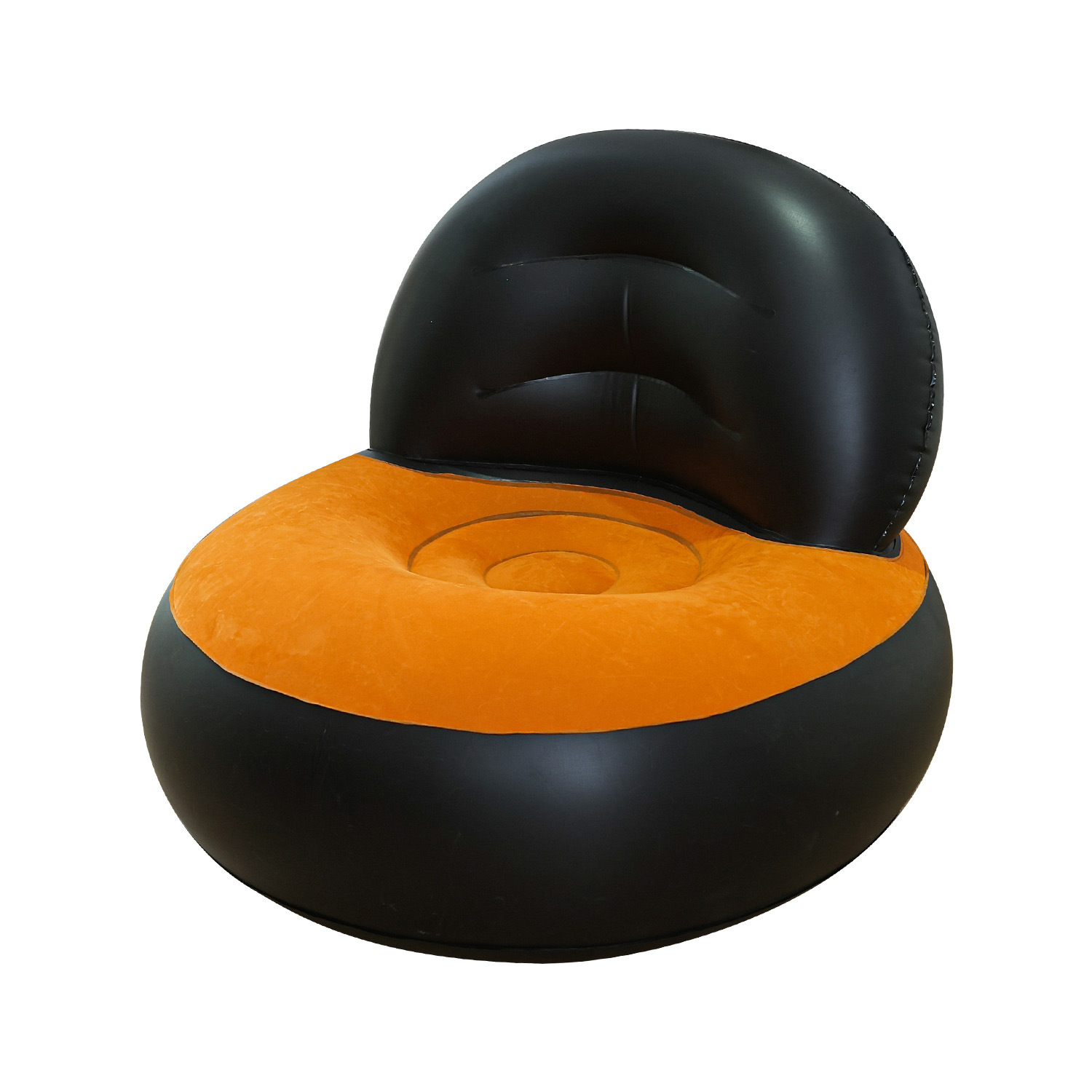 充气沙发/植绒充气沙发/airsofa/沙发床/小户型组合沙发白底实物图