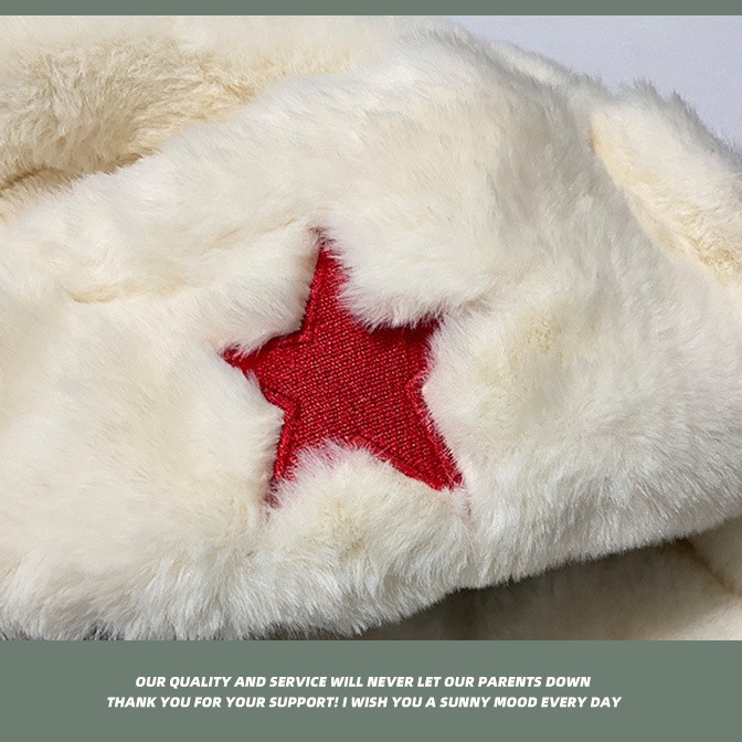 National trend style outdoor warm plush thickened Lei Feng hats, winter travel skiing ear-protecting flight caps for couples Specification image