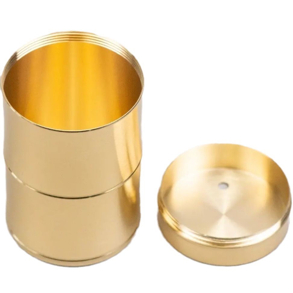 Brass toothpick holder, creative high-end household toothpick box, portable bedroom, dining room and living room, dust-proof and shock-resistant toothpick can Item Picture