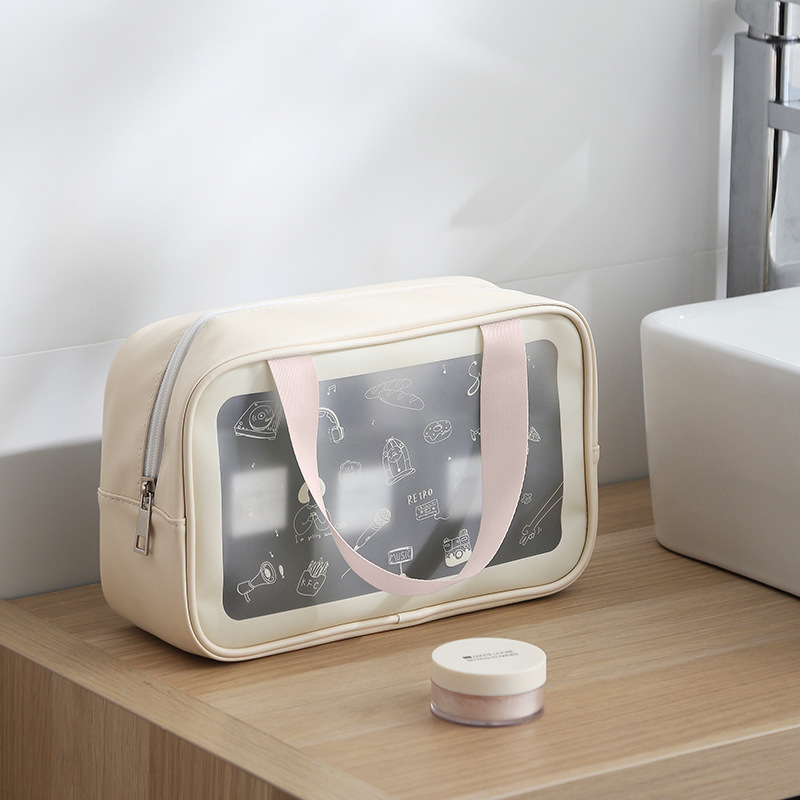 Makeup Bag Large Capacity Storage Bag Portable Toiletries Bag Clothing Travel New Advanced Sense Bath Product Female P