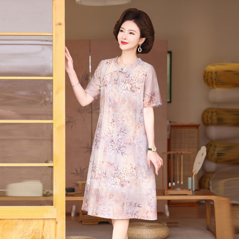 في منتصف الصيف، تنورة منتصف العمر، تنورة صيفية جديدة، تنورة من 40 إلى 50 سنة Specification image
