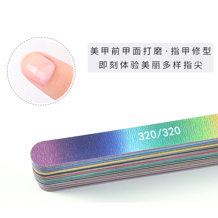 Customized sandpaper files, gradient nail files, sandpaper nail tools, shanilak Item Picture