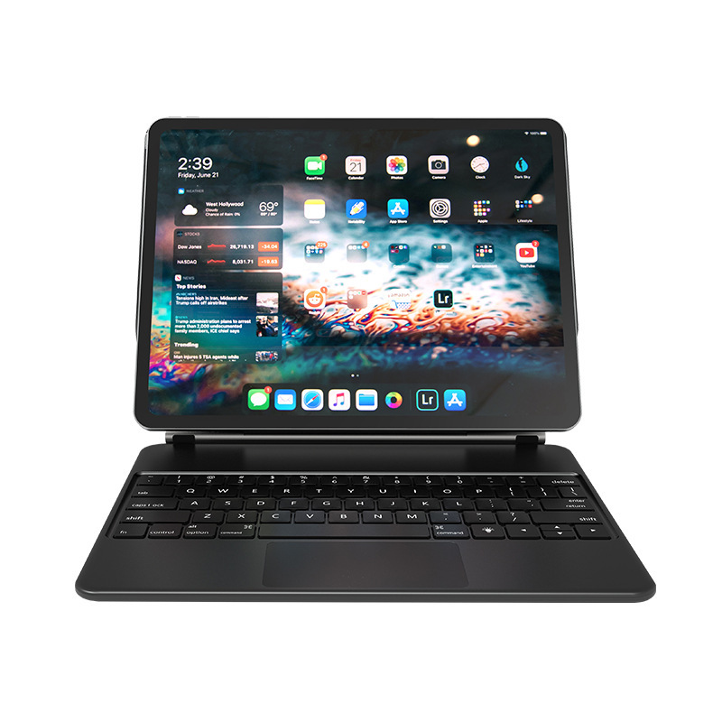 Apple 2022 new ipad smart control magnetic keyboard Pro10.9/12.9 Bluetooth keyboard air4 touch Item Picture