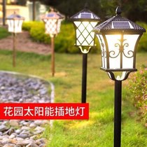 Solar capital lamp LED outdoor waterproof courtyard villa wall wall pillar home door post light