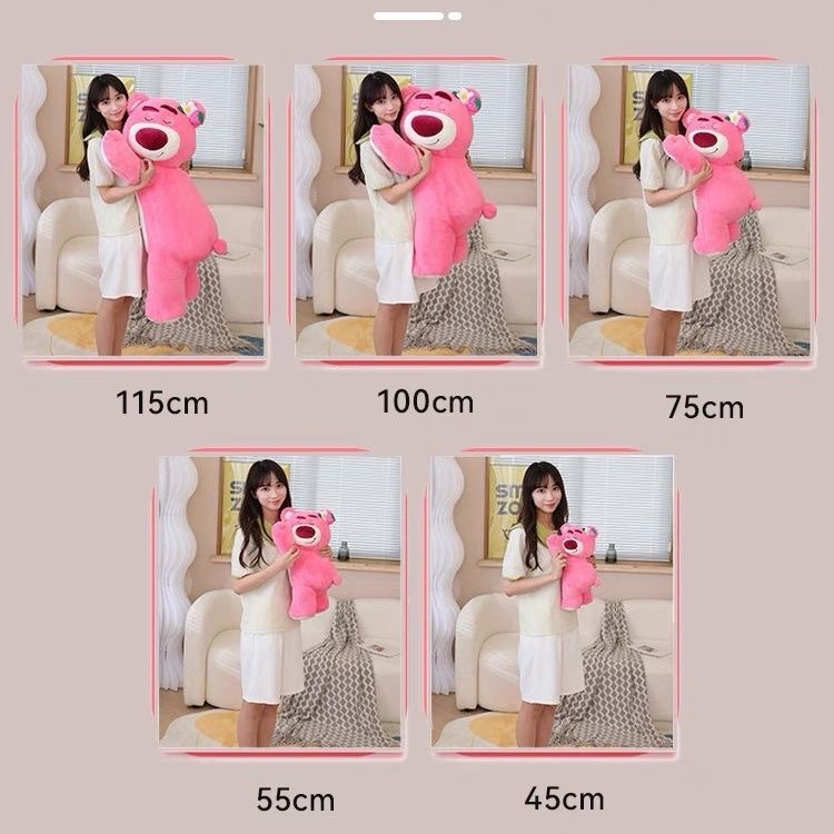 The same shopping mall with scented strawberry bear flower accessories plush toy factory pink party bear free shipping Application Scenario