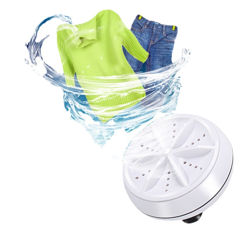 Cross-Border Mini Turbo Washer Washer 3-In-1 Dormitory Bucket Portable Lazy Laundry Giveaway Item Picture