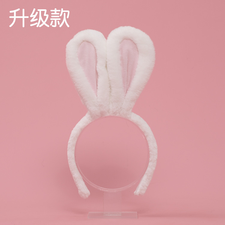 Hand-Made Artificial Rabbit Ears Lolita Headgear Lolita Plush Rabbit Ears Cosplay Props Rabbit Ears Headband full figure