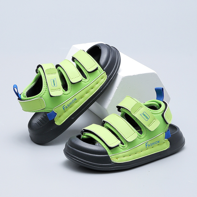 男童凉鞋2025夏季新款儿童鞋子防滑软底男孩中大童包头运动沙滩鞋