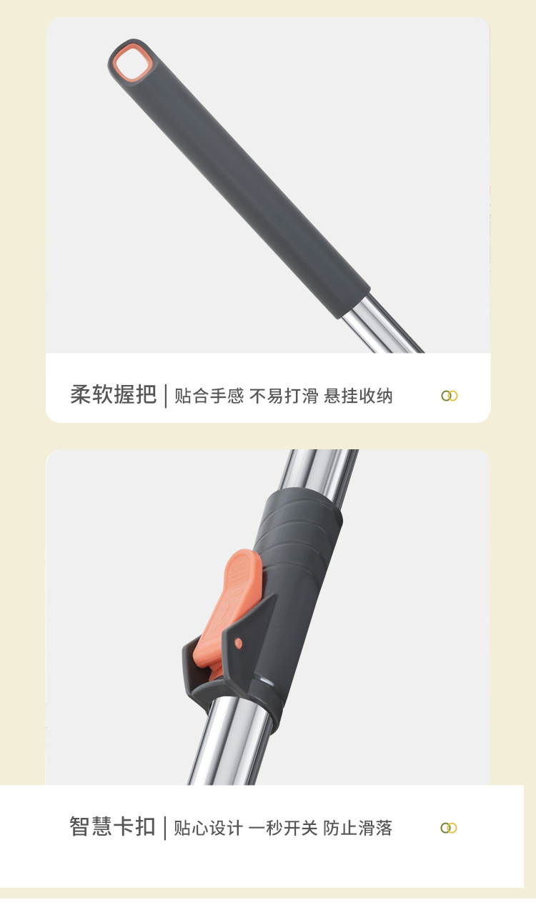 包邮子母式拖把桶套装懒人免手洗净污分离旋转拖把桶套装组合详情14