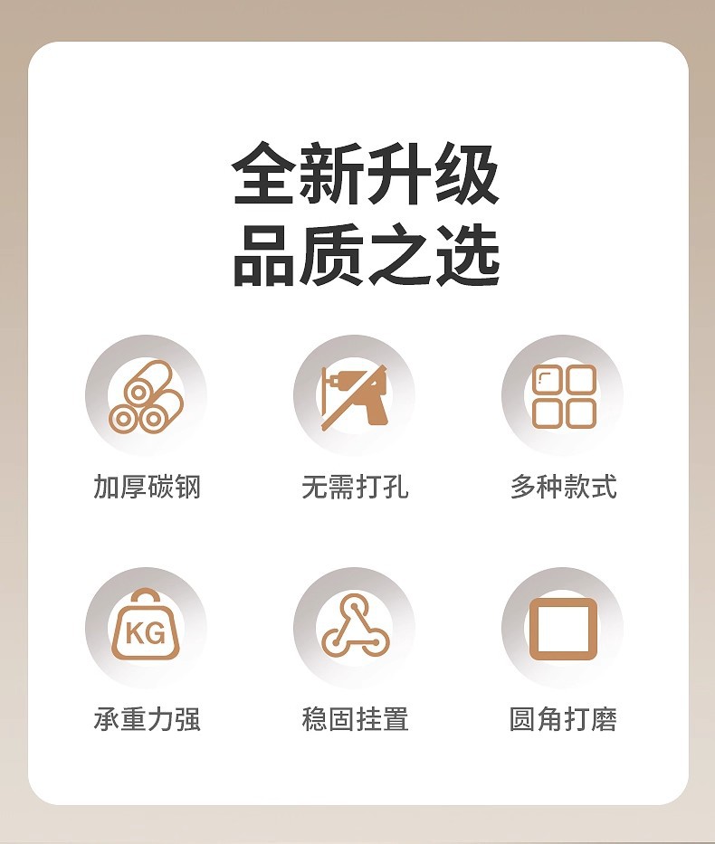 竖条门后挂钩包包纳悬挂式宿舍床边挂衣钩衣门五段多功能衣挂详情3