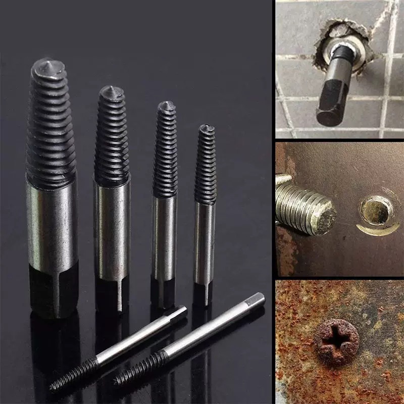 5-piece set of broken thread remover, single-head triangular valve, water pipe slippage extraction tool, and broken screw remover Application Scenario