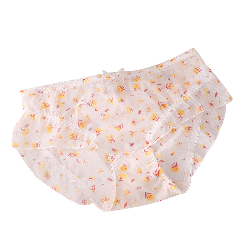 Big Size Panties Female Fat Mm200 Pounds Pure Desire Not To Roll The Waist Cute Lift Hip Breathable Briefs Wholesale Stall Item Picture