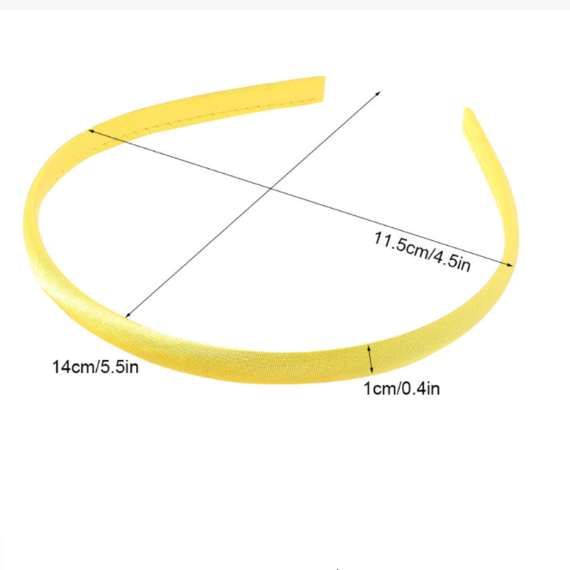 10Mm Wrap Cloth Headband Europe And The United States Cross-Border Amazon Fashion Hair Accessories Headband 1.0Mm Wide Edge Color Ding Diy Handmade Specification drawing