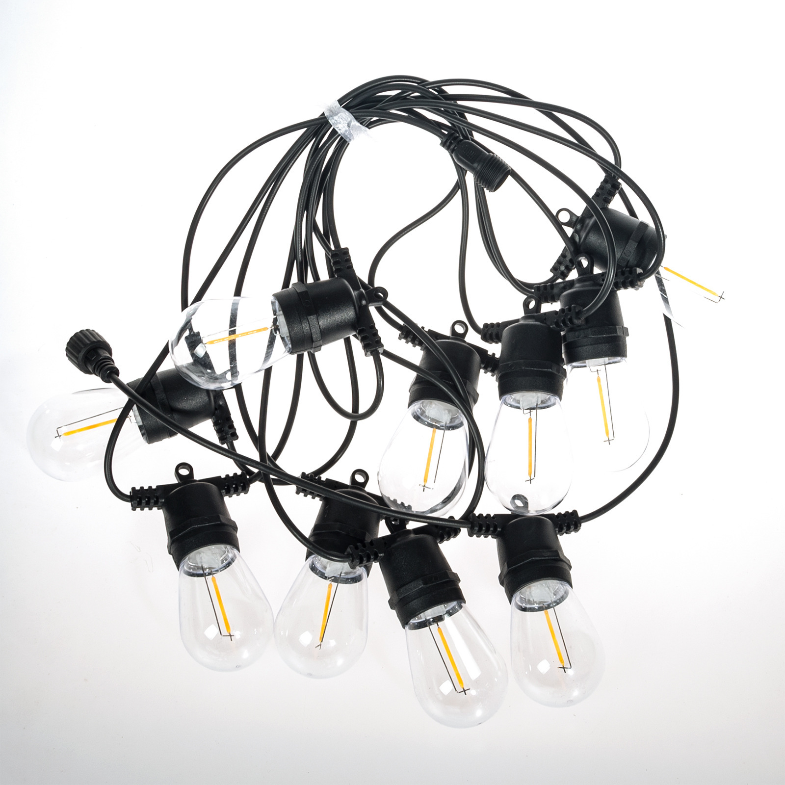 Outdoor s14 light string solar running horse light, waterproof atmosphere light string camping light, e27 courtyard tent decorative light