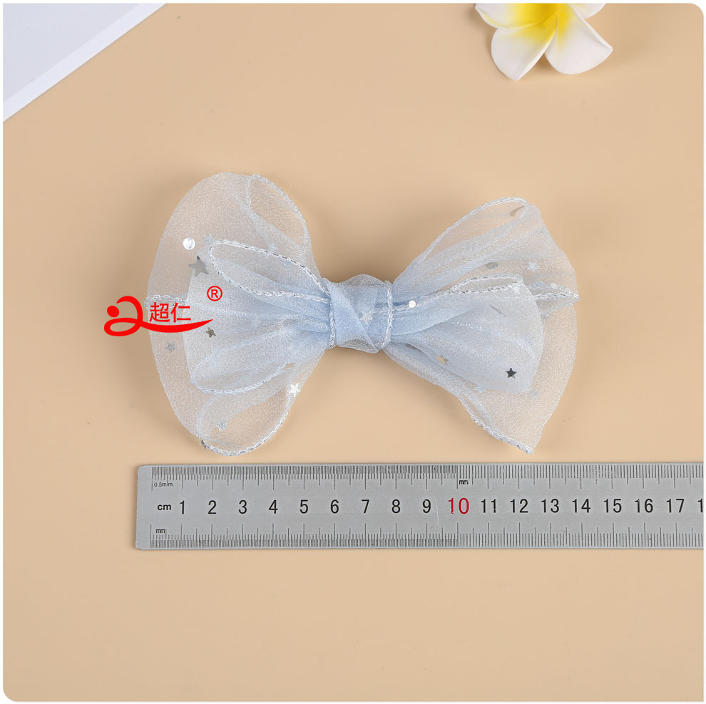 Handmade Bows Japanese And Korean Style Hair Accessories Gift Clothing Accessories New Sequin Silk Edge Bows Can Be Made Item Picture