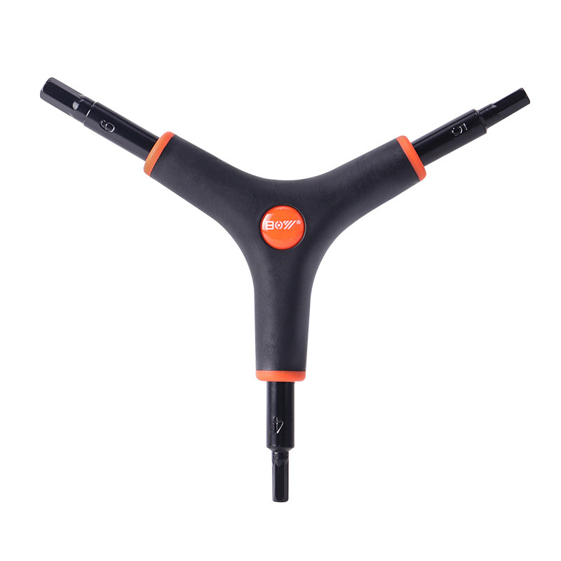 BOY mountain bike repair tools: Practical three-pronged hexagon socket repair tools, 4MM/5MM/6MM Item Picture