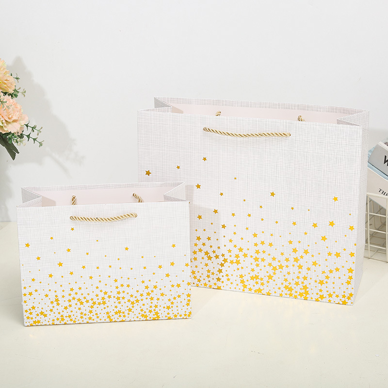 Cross Bag Star Gift Bag Tote Bag Paper Bag Clothing Shopping Bag Birthday Gift With Hand Gift Specification drawing