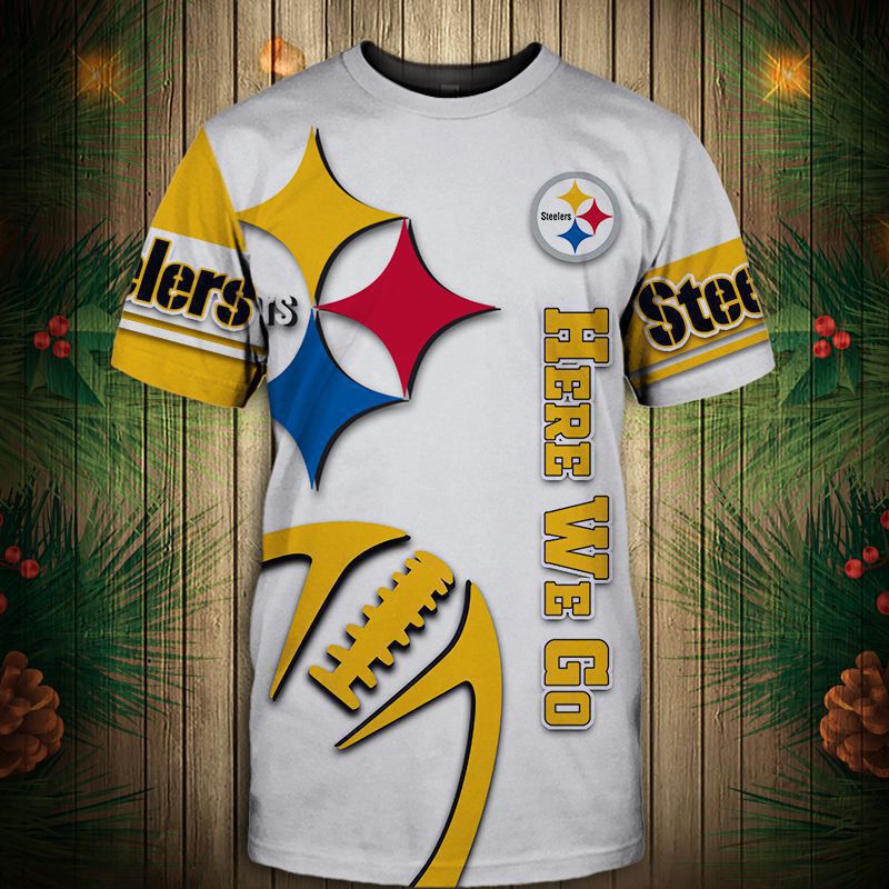 The original factory of the new series of 3D digital printed round-neck football team T-shirts for the independent station NFL short-sleeved men details Picture