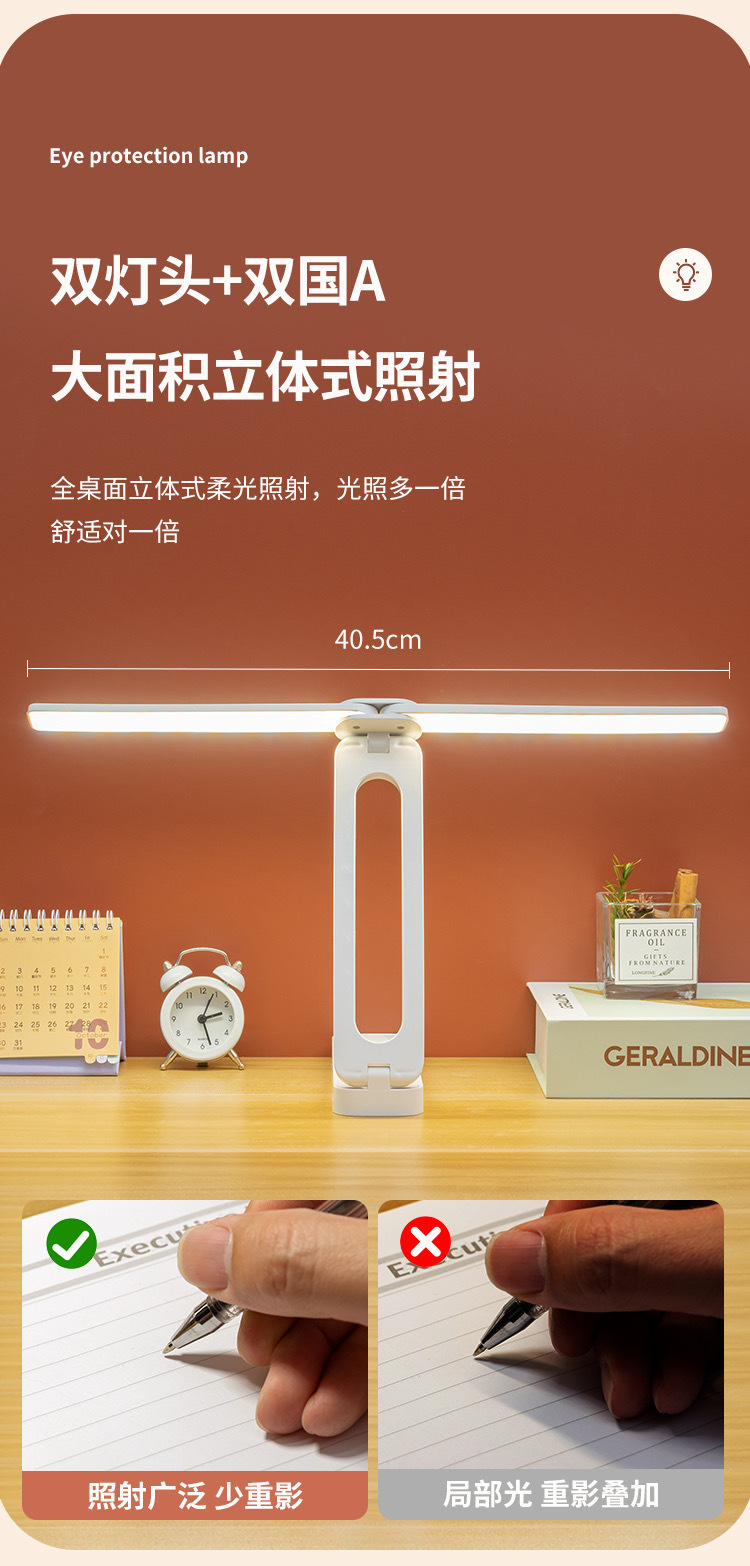 厂家直销超劲典多功能折叠台灯学习护眼学生便携书桌阅读灯小夜灯详情8