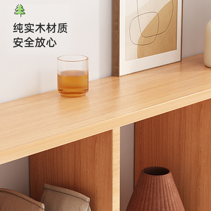 书架家用实木细节图