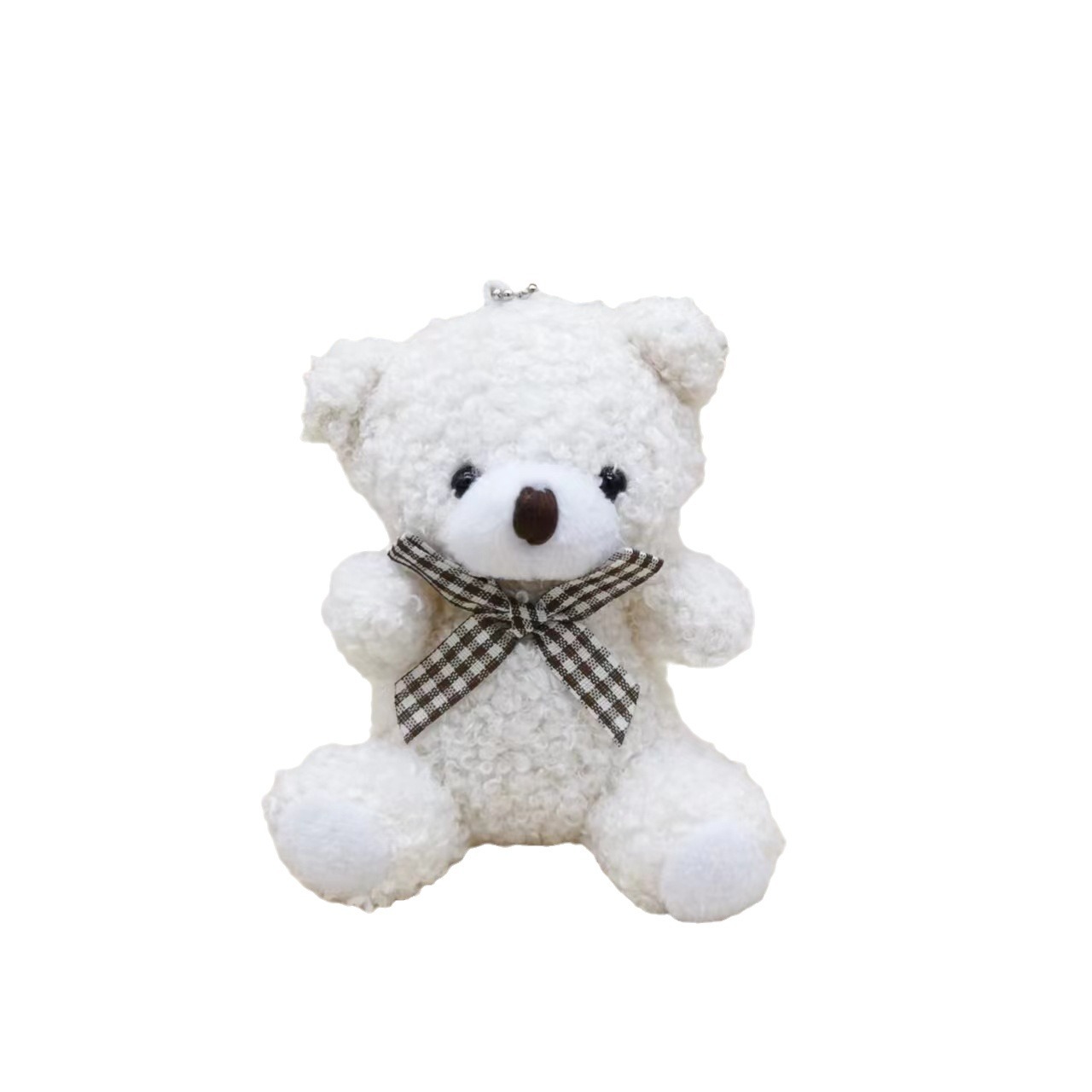 Cute Sitting Posture Mini Bear Teddy Bear Doll Plush Toy Key Chain Car Decoration Bag Small Pendant Item Picture