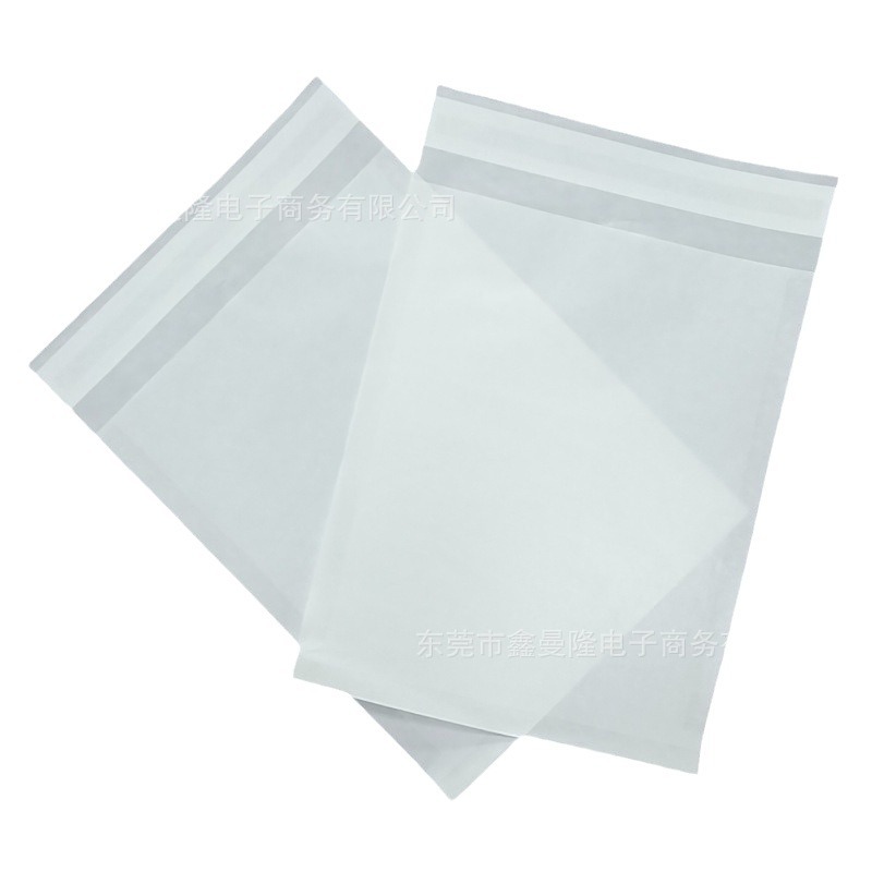 Glassine self-adhesive paper bags, waxed paper bags, semi-transparent eco-friendly paper bags, degradable and recyclable paper bags in stock Item Picture