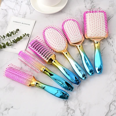 Hair Air Cushion Hair Leather Massage Comb Set Anti-Static Hair Airbag Plastic Curling Comb Gradient Change Comb