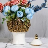 New ceramic electroplated decal golden general jar, European-style flower arrangement vase, handicraft display item, decorative storage jar Specification image