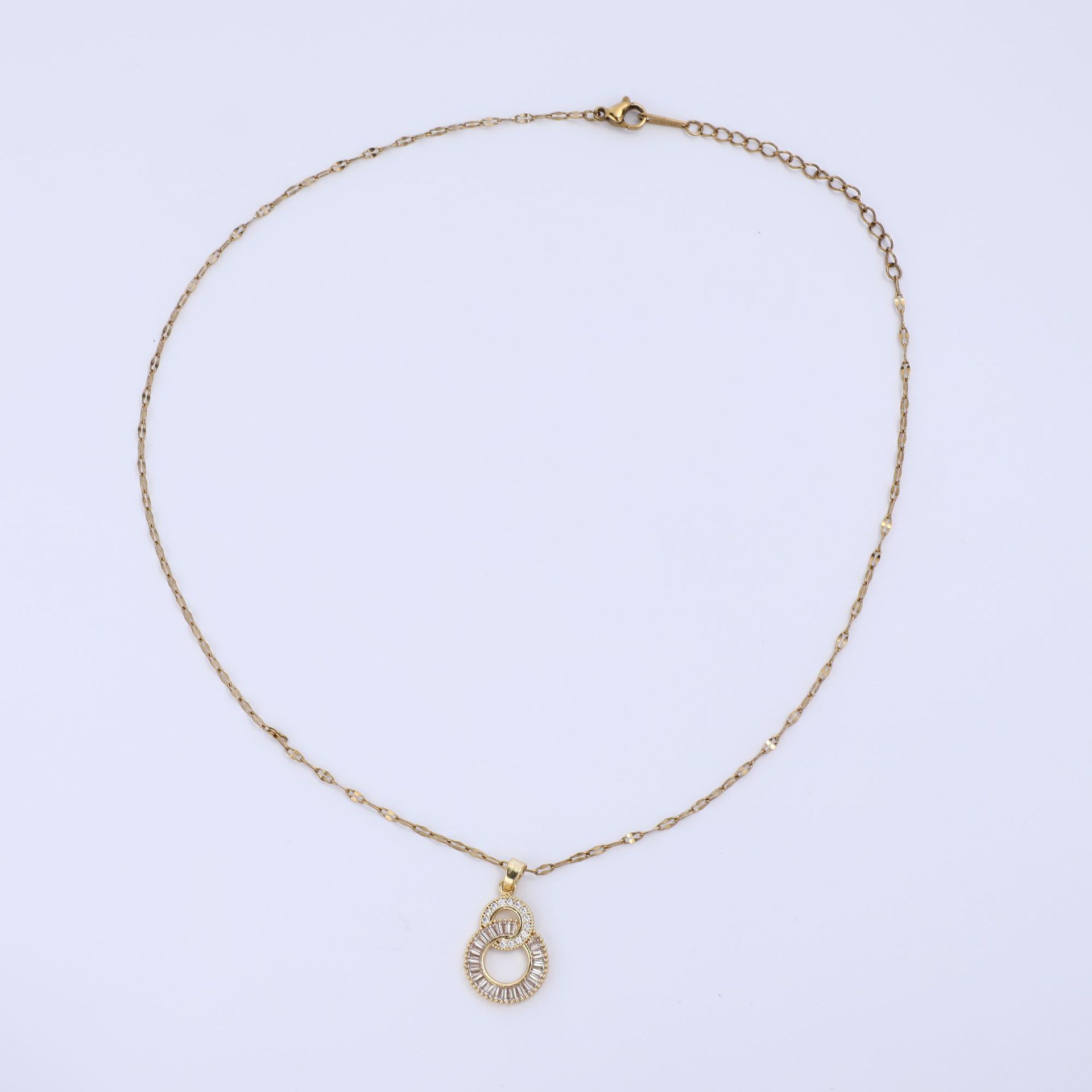 项链/沙金/锆石项链/银饰/18k金饰品细节图