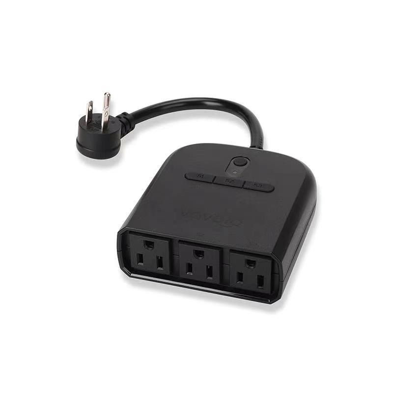 WIFI US-spec outdoor two-port and three-port graffiti smart socket remote control timer voice smart home waterproof power strip details Picture