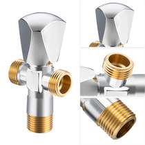Custom Angle valve all copper pure copper diving one in two out four interface boat large flow inlet valve foreign trade triangle valve