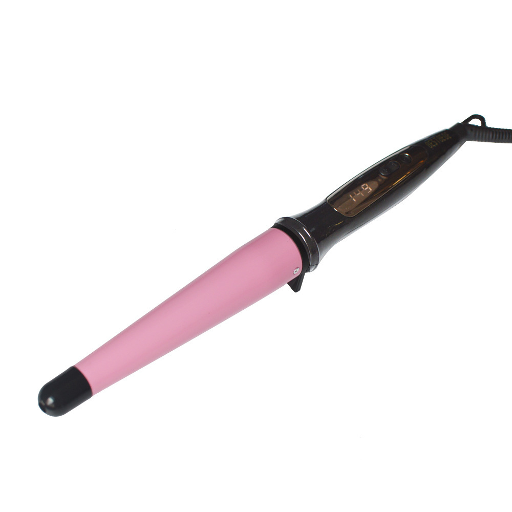 【 Factory Wholesale 】 New LCD conical hair curler temperature-controlled pear blossom conical tube hair curler horn head ceramic single Application Scenario