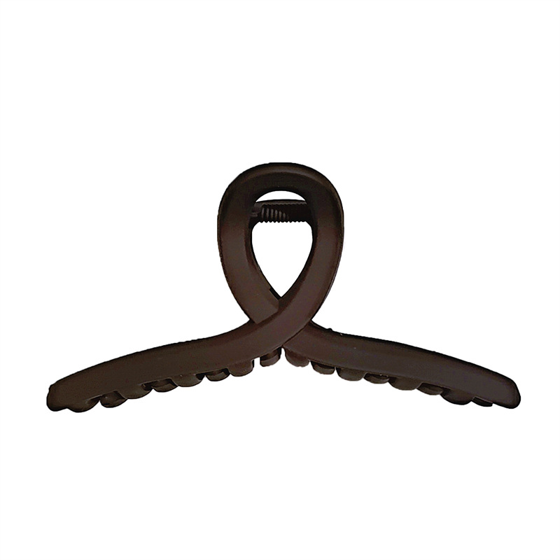 韩版磨砂交叉抓夹优雅气质大号盘发夹子后脑勺发抓网红鲨鱼夹头饰详情图5