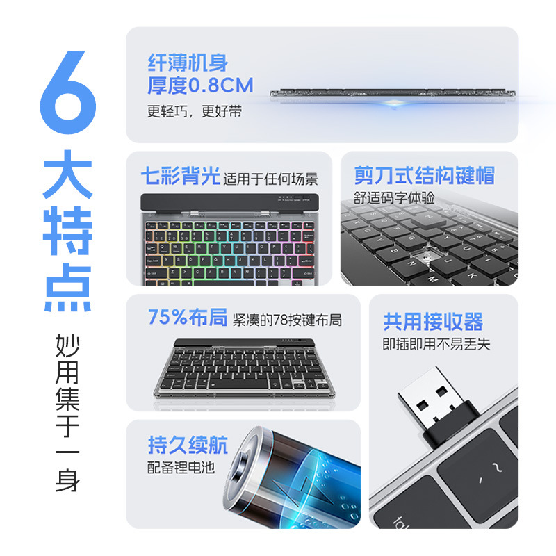 键盘/kb108/Keyboard/键帽/蓝牙键盘ipad产品图