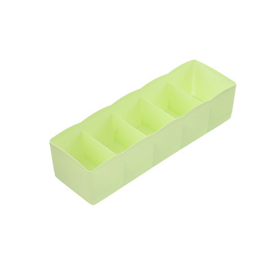 Uncovered underwear small compartment sock storage box, household plastic classification and organization box Item Picture