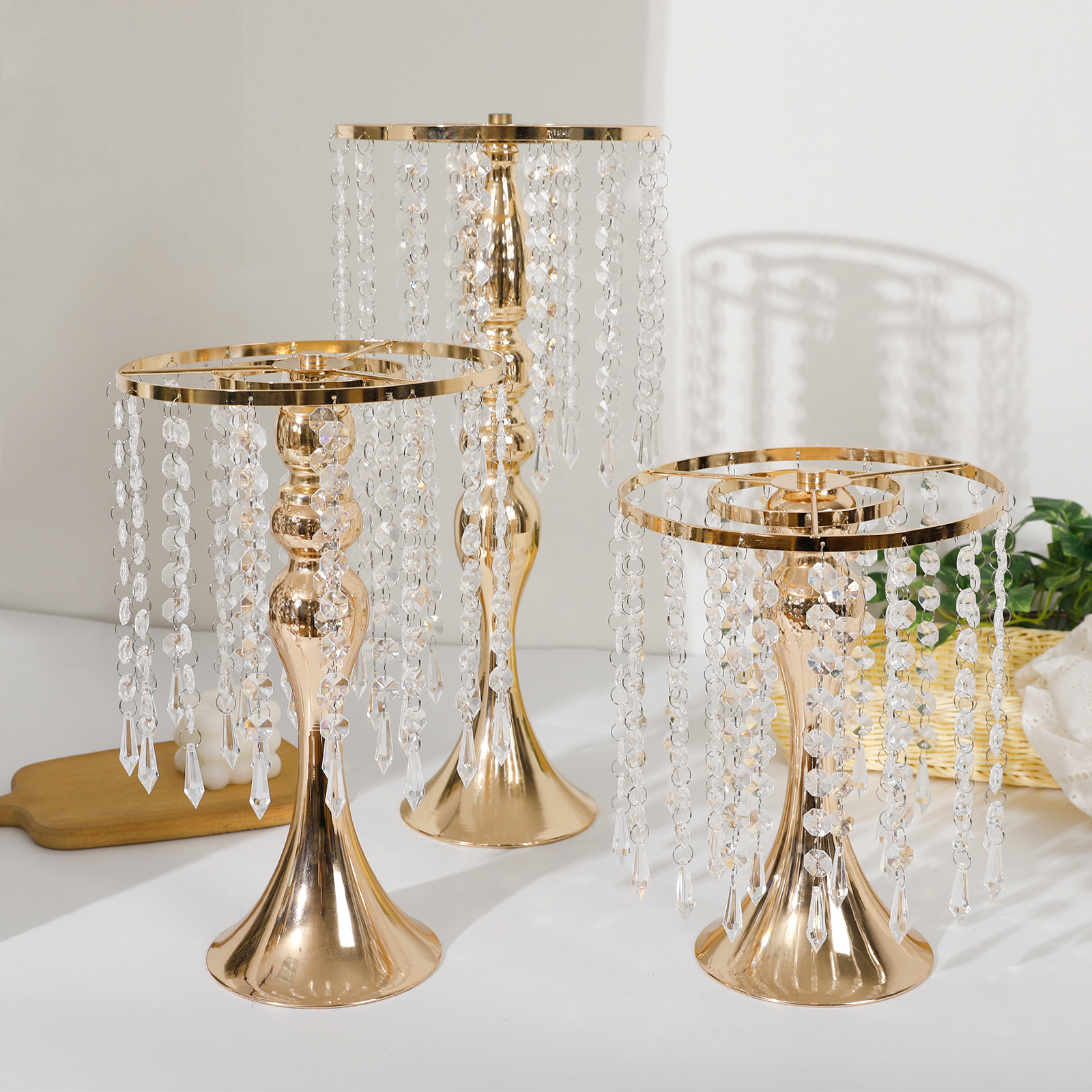 Cross-Border Amazon Flower Stand Table Flower Device Wedding Hotel Set Wedding Props Banquet Party Supplies Foreign Trade