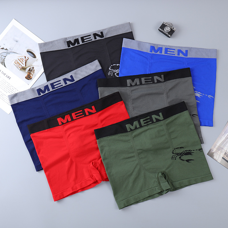 Men Fashion Boxers Foreign Trade Southeast Asia Pattern Comfortable Breathable Boxers Manufacturers Straight Batch details Picture